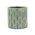 6.25" Green Large Argyle Outdoor Planter Pot