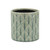 6.25" Green Large Argyle Outdoor Planter Pot