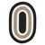 1.1' x 14' Black and White Traditional Area Throw Rug