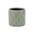 5.5" Green Medium Argyle Outdoor Planter Pot