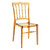 32" Amber Transparent Stackable Outdoor Patio Dining Chair