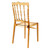 32" Amber Transparent Stackable Outdoor Patio Dining Chair