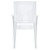 36" White Glossy Stackable Outdoor Patio Dining Chair