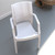 36" White Glossy Stackable Outdoor Patio Dining Chair