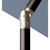 10ft Outdoor Patio Rectangle Sunbrella Market Umbrella with Black Push Button Tilt, Cast Silver