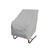 36" Gray High Back Patio Chair Cover With Elastic