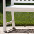 48.25" White Contemporary Rectangular Outdoor Bench with Back