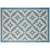 7.75' x 10' Blue and Ivory Geometric Outdoor Area Throw Rug