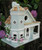 10" Blue and Brown Victorian Manor Outdoor Garden Bird House