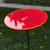 Set of 3 Red Outdoor Suncatcher Garden Stake Discs 54"