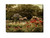 Green and Red Garden Gazebo Outdoor Canvas Rectangular Wall Art Decor 30" x 40"