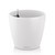 9" Matte White Classico Round Outdoor Planter with Water Reservoir