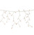 100 Count Orange Mini Icicle Christmas Lights - 3.5 ft White Wire