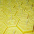 12 Golden Yellow Organic Hexagon Tealight Candles