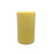 3.75" Golden Yellow Basil Scented Aromatherapy Pillar Candle