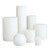 4" White Sphere Soy Wax Pillar Candle