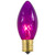 Pack of 25 Transparent Purple C9 Christmas Glass Replacement Bulbs