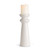 14" Ceramic White Glaze Large Pillar and Taper Candleholder
