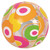 20" Orange and Pink Circles Transparent  Inflatable Beach Ball