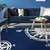 5' x 7'  Blue and White Sailors Compass Indoor/Outdoor Area Rug