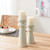 14" Ceramic Olive Glaze Large Pillar and Taper Candleholder
