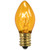 Pack of 25 Transparent Yellow C7 Christmas Replacement Bulbs