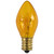 Pack of 25 Transparent Yellow C7 Christmas Replacement Bulbs