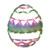 17" Pastel Colored Lighted Easter Egg Spring Window Silhouette Decor