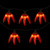 36ct Orange Chili Pepper Clusters String Light Set, 7.5ft Brown Wire