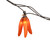 36ct Orange Chili Pepper Clusters String Light Set, 7.5ft Brown Wire