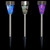 Set of 3 Mosaic Stained Glass Solar Powered LED Pathway Markers, 15.5"