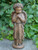 25-Inch Decorative Standing on Saddle Stone Girl Angel Statue - Teal