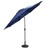 8ft Outdoor Patio Market Umbrella with Hand Crank and Tilt, Navy Blue