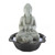 10.5" Black & Gray Buddha on Lotus Lighted Tabletop Fountain