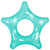 43" Green Glitter Star Inner Tube Pool Float