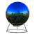 13" Laser Engraved Dragonfly Color Morphing Gazing Ball with Stand