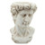 19.5" Antique White Greek God Head Decorative Planter