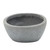 12" Cement Gray Slanted Half Face Planter