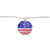 10-Count American Flag 4th of July Paper Lantern Lights, 8.5ft White Wire