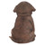 6" Sitting Chocolate Lab Puppy Dog Outdoor Garden Statue