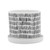 Set of 2 White Ceramic Tribal Planters with Saucer 8"