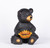 13" Black and Yellow Bear Cub Holding Sunflower Outdoor Garden Statue