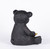 13" Black and Yellow Bear Cub Holding Sunflower Outdoor Garden Statue