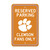 18" NCAA Clemson University Tigers 'Reserved Parking' Wall Sign