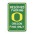 18" NCAA University of Oregon Ducks 'Reserved Parking' Wall Sign