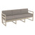 79" Taupe Brown Outdoor Patio Sofa with Sunbrella Cushion