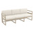 79" Taupe Brown Outdoor Patio Sofa with Sunbrella Natural Beige Cushion