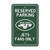18" NFL New York Jets 'Reserved Parking' Wall Sign