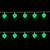 10 Battery Operated Leaf Shaped Novelty Christmas Lights - Clear Wire