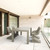 5-Piece Taupe Brown Extendable Patio Dining Set 86"